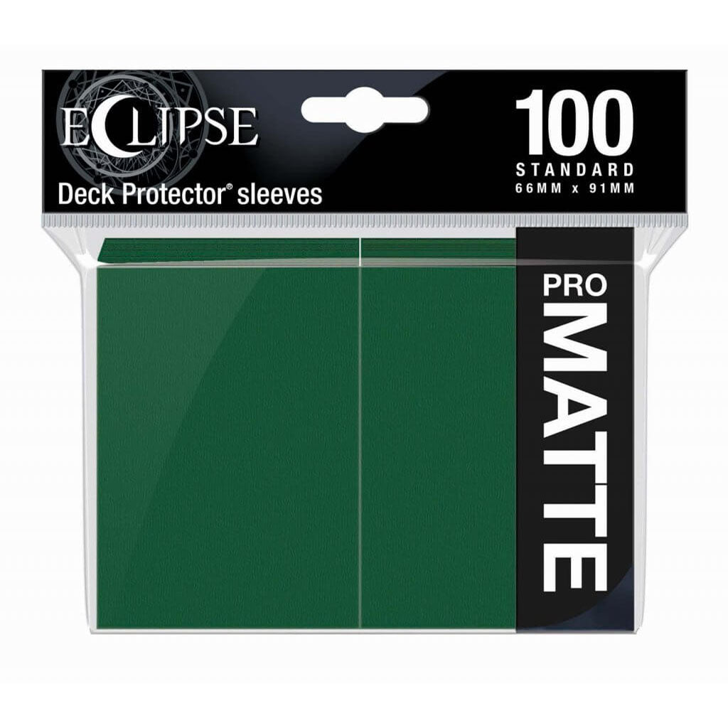 Ultra Pro Eclipse Matte Standard Sleeves (100-Pack) – Green