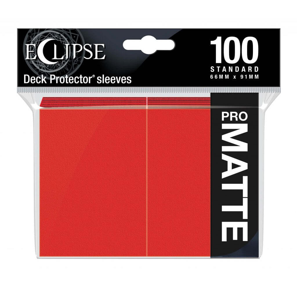 Ultra Pro Eclipse Matte Standard Sleeves (100-Pack) – Red