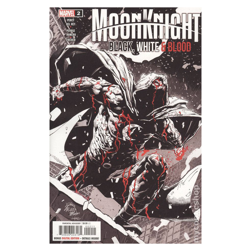 Moon Knight Black, White & Blood #2