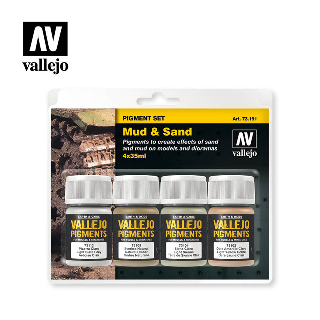 Vallejo Pigments Set - Mud & Sand 35ml