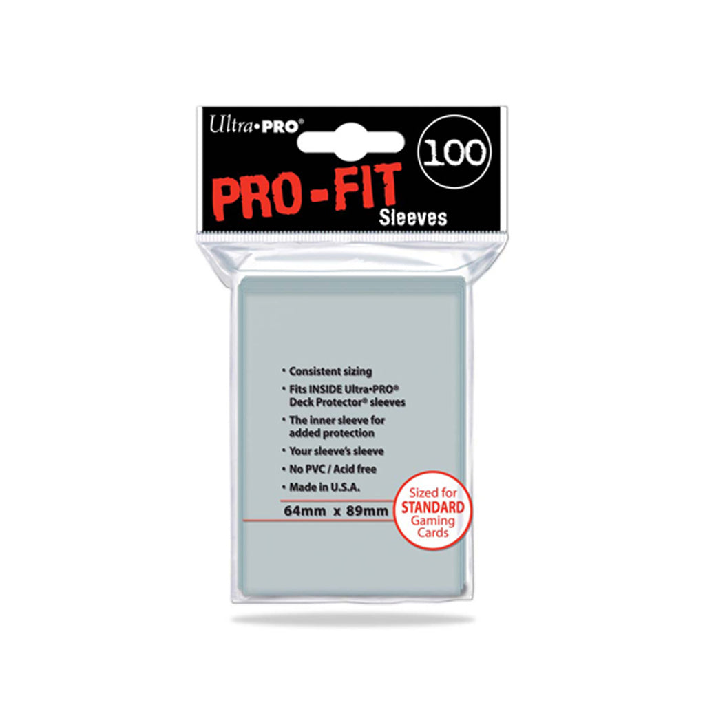 Ultra Pro - Pro-Fit Standard Size Sleeve - Clear 64mm x 89mm