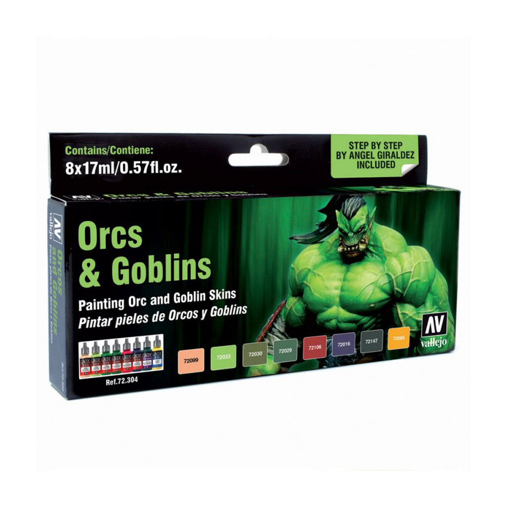 Vallejo Game Colour - Orcs & Goblins 8 Colour Set Green