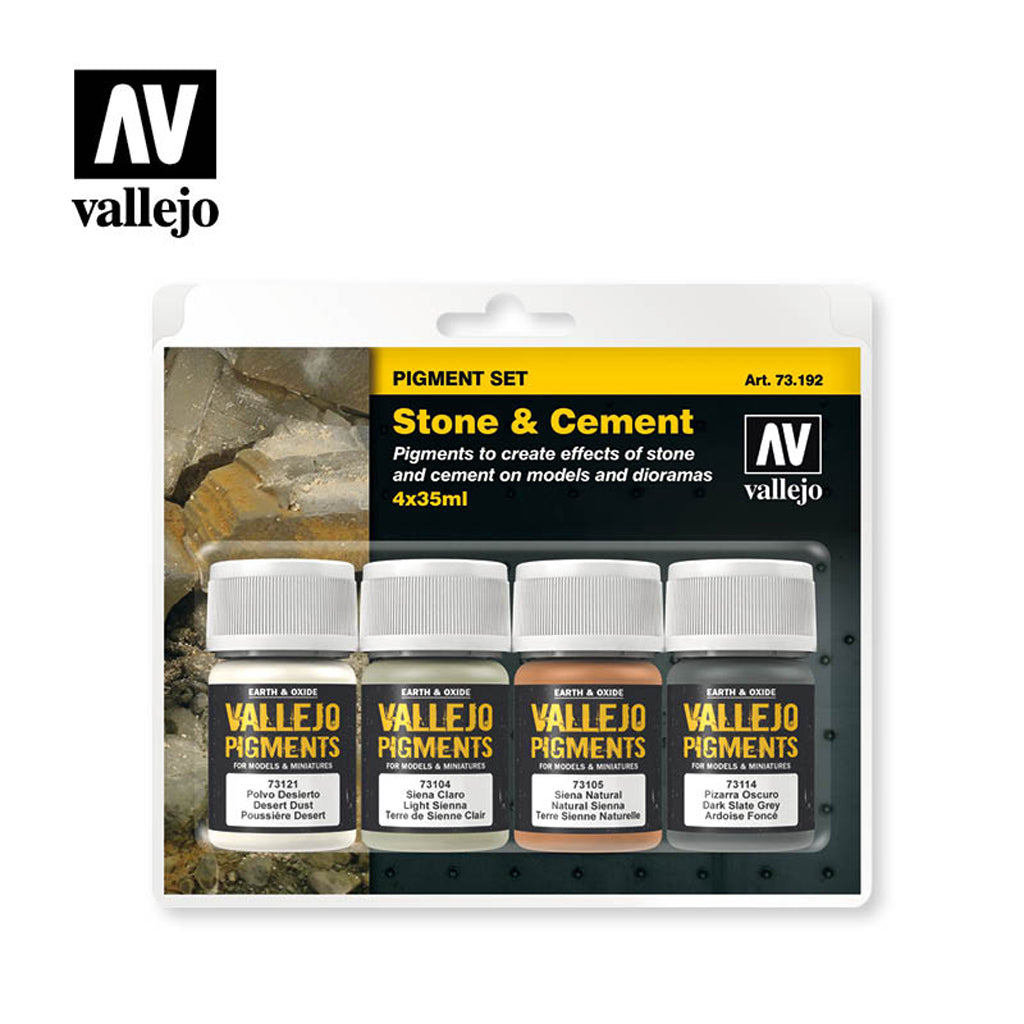 Vallejo Pigments Set - Stone & Cement 35ml