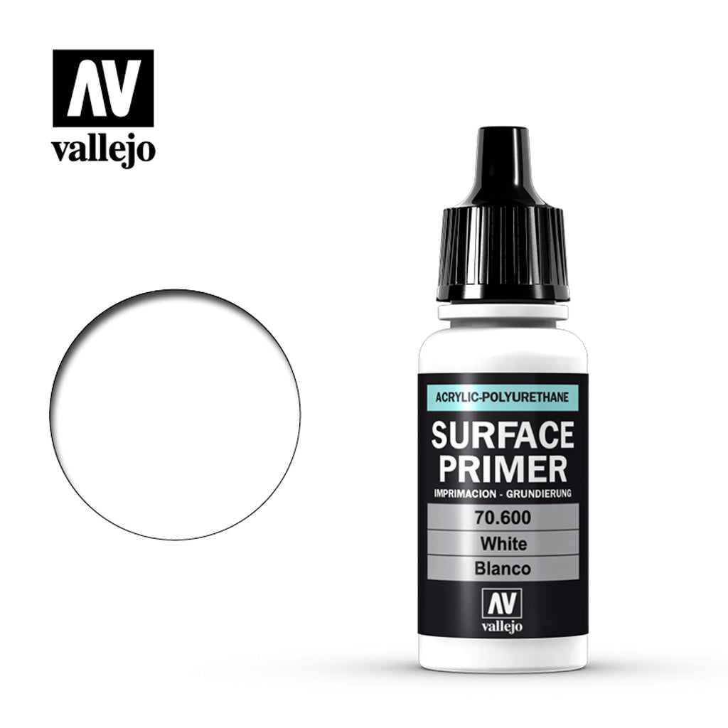 Vallejo Surface Primer - White 70.600