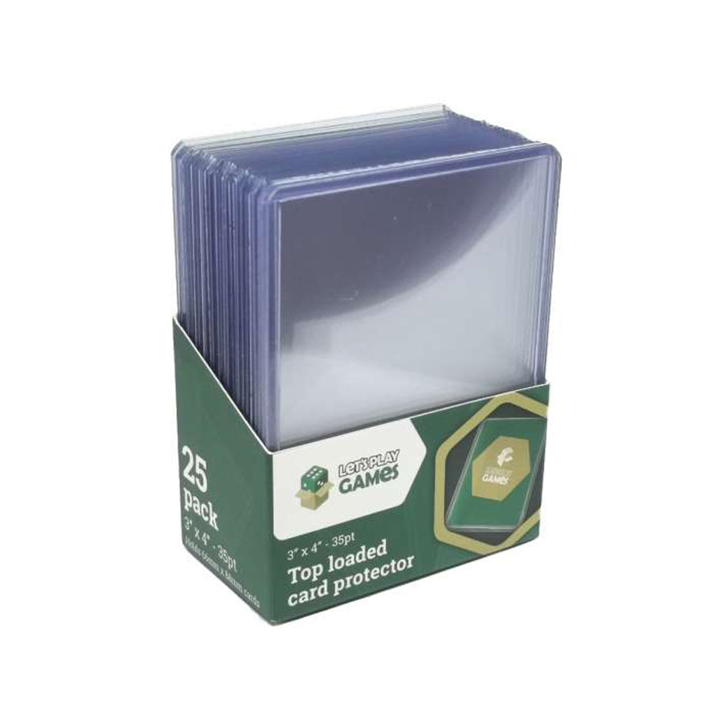 Top Loaded Card Protector 3"x4" 35pt (25 Pack)