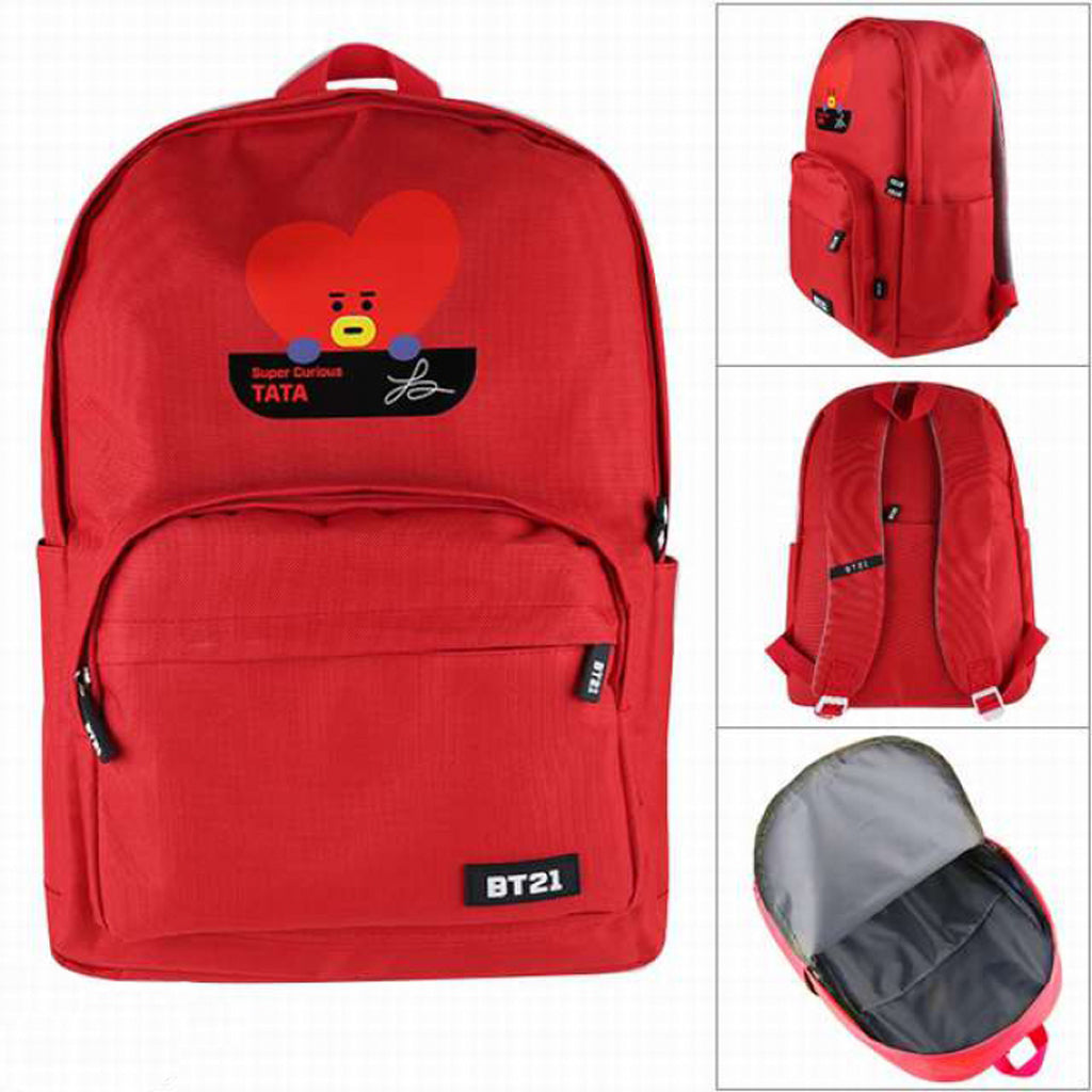 BT21 Tata Backpack - Red Canvas
