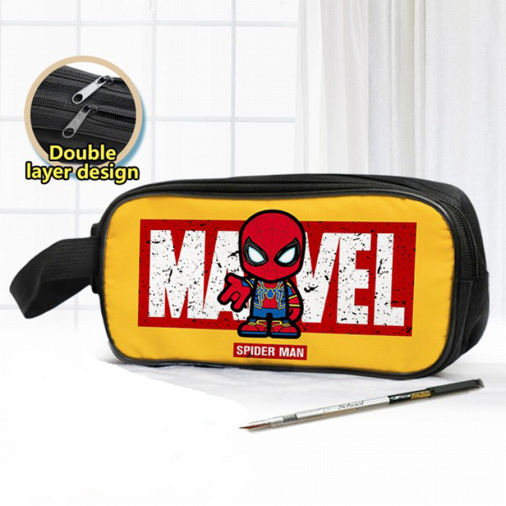 Marvel - Double Zipper Pencil Case - 20x10x7.5cm