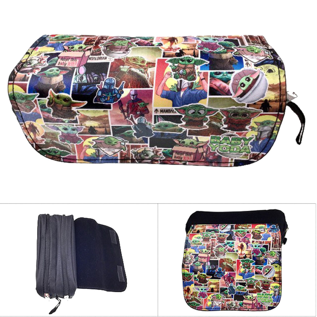 Baby Yoda - Double Zipper Pencil Case - 20x10x7.5cm