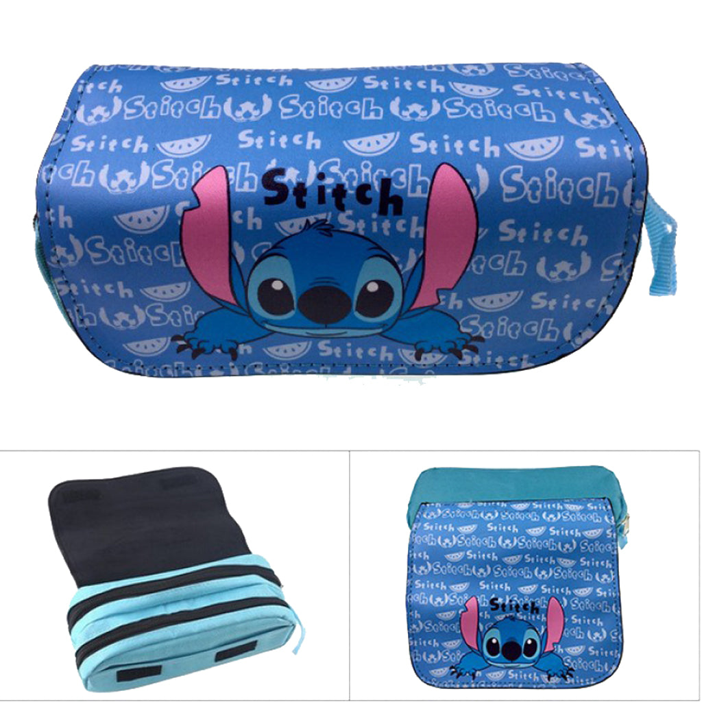 Stitch - Double Zipper Pencil Case - 20x10x7.5cm
