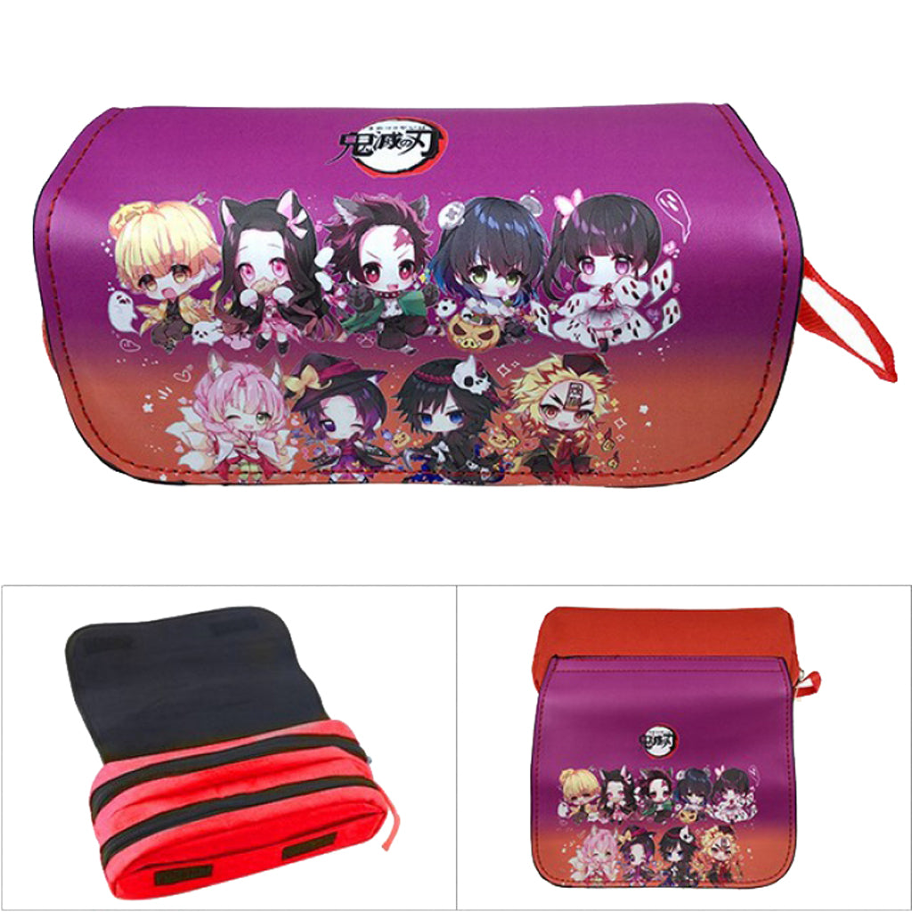 Demon Slayer - Double Zipper Pencil Case - 20x10x7.5cm