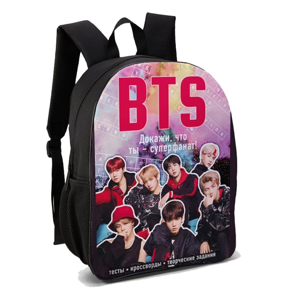 BTS - Full Colour Waterproof Backpack - 28.5x13x37cm
