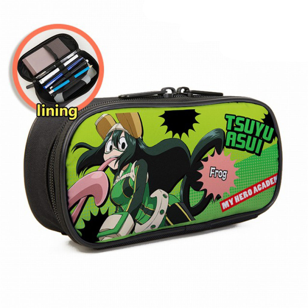 My Hero Academia - Pencil Case With Dividers (Tsuyu Asui)