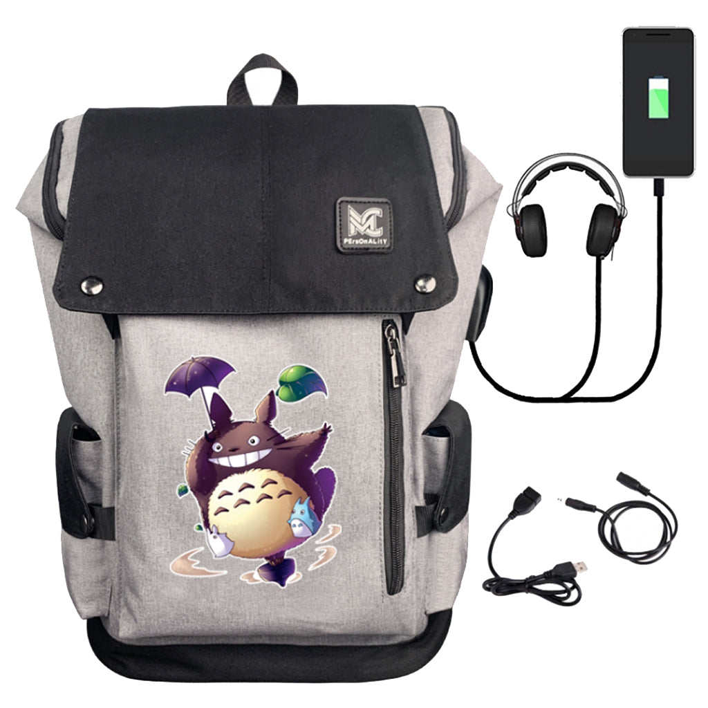 Totoro - Data Cable Backpack - 44x32x16cm