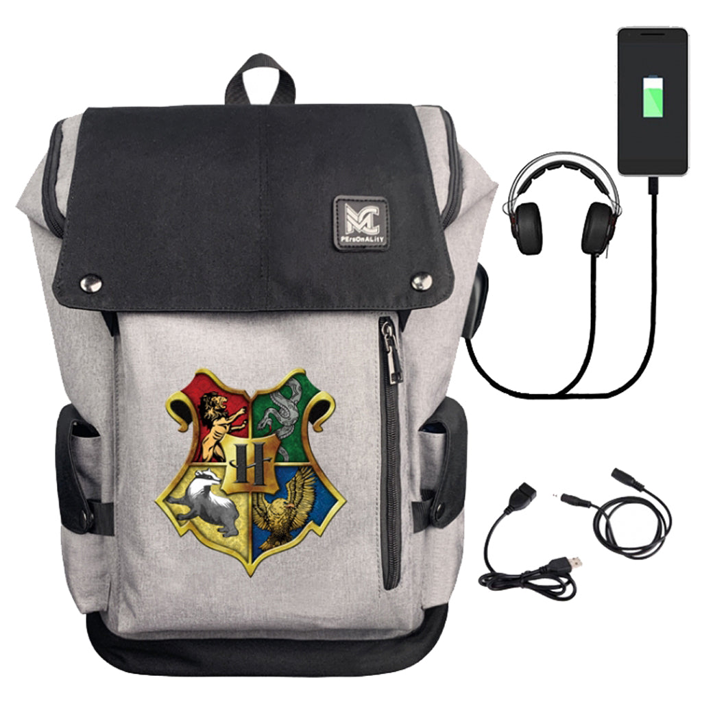 Harry Potter - Premium Back Pack w- Data Cable - 44x32x16cm