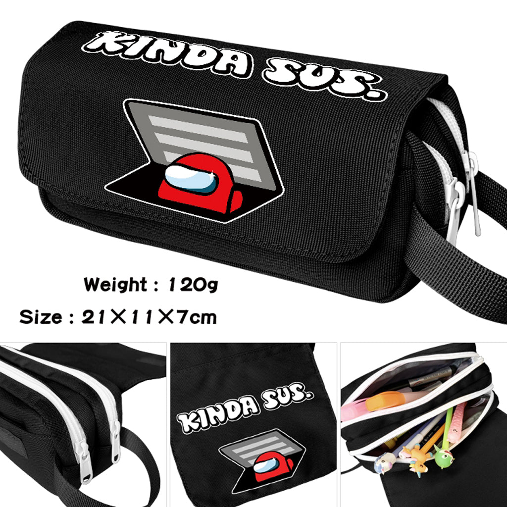 Among Us - Double Zipper Pencil Case - 21x11x7.0cm