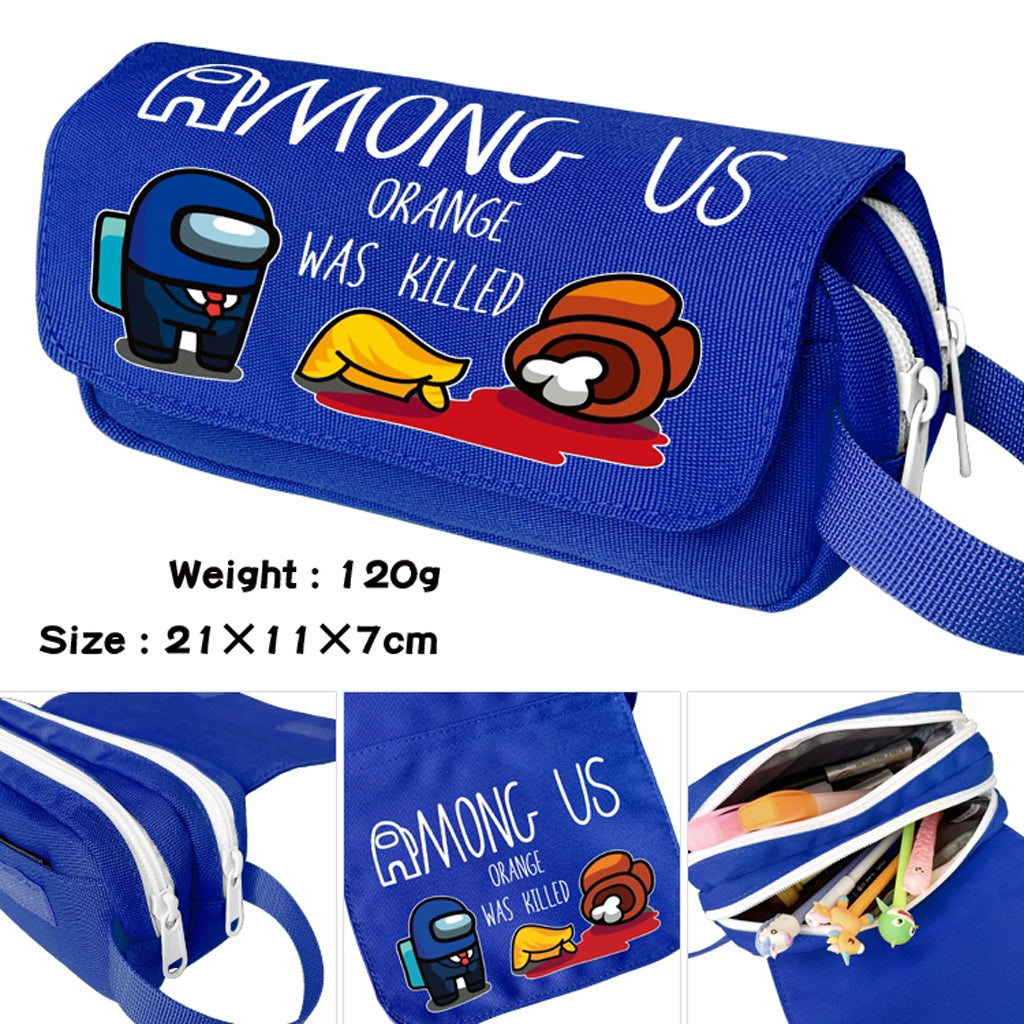 Among Us - Double Zipper Pencil Case - 21x11x7.0cm