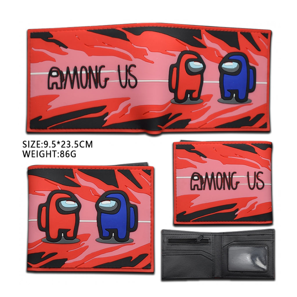 Among Us - Silicone PVC Short Two Fold Wallet - 9.5x23.5