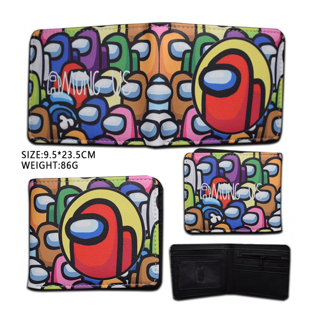 Among Us - Silicone PVC Short Two Fold Wallet - 9.5x23.5