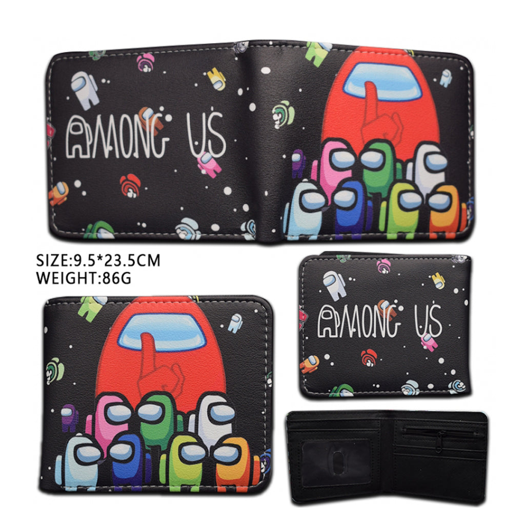 Among Us - Silicone PVC Short Two Fold Wallet - 9.5x23.5