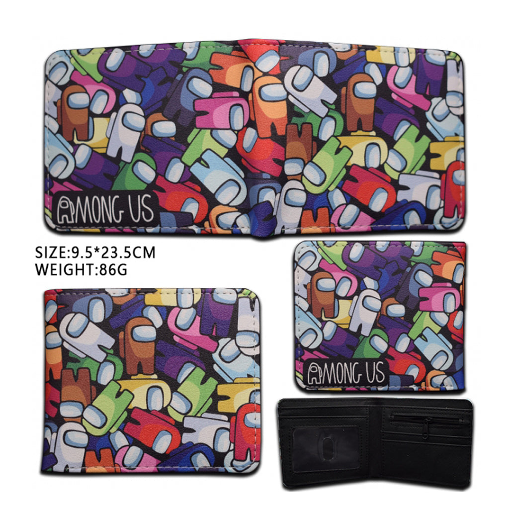 Among Us - Silicone PVC Short Two Fold Wallet - 9.5x23.5