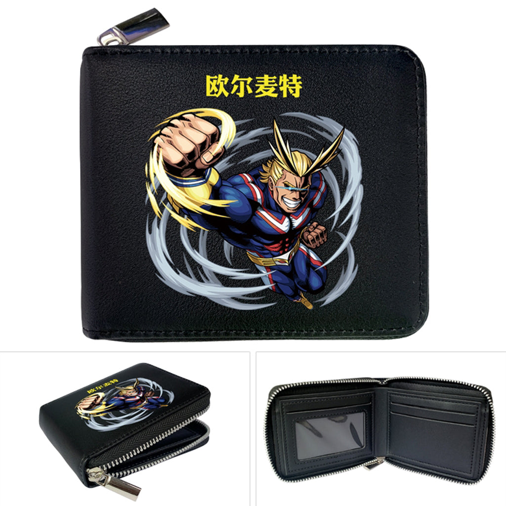 Anime One Piece Luffy Sanji Zoro Short Button Wallet Zipper Pocket Wallet  Straw hat Cartoon folding zipper wallet | Lazada PH