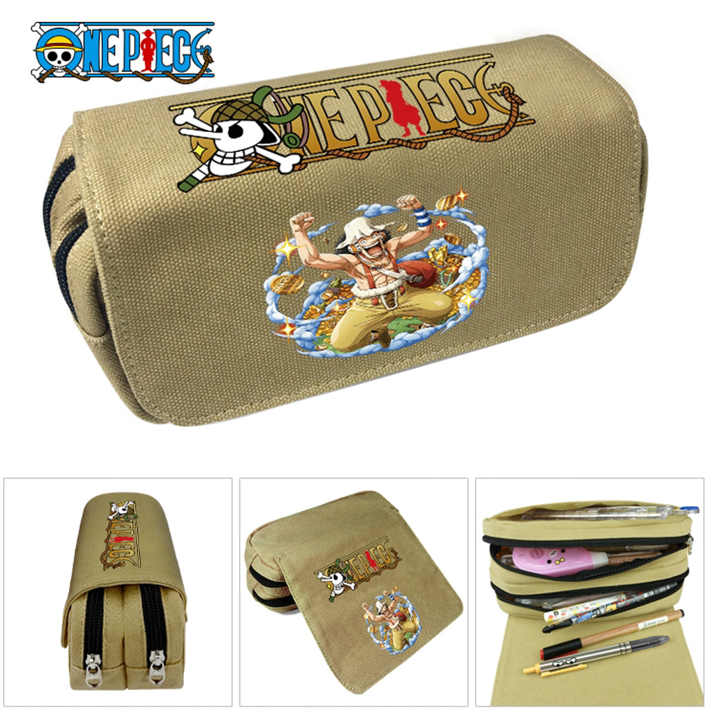 One Piece - Double Zipper Pencil Case