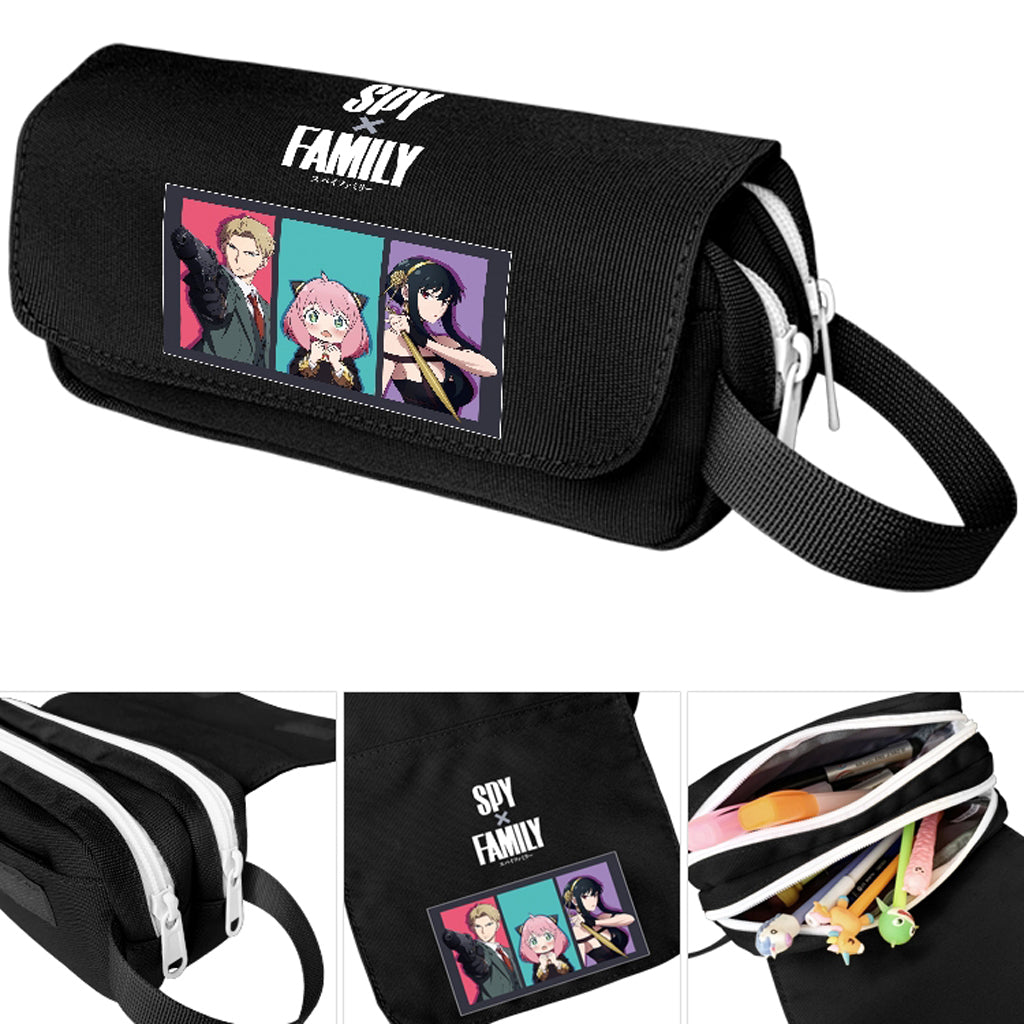 Spy Family - Double Zipper Pencil Case