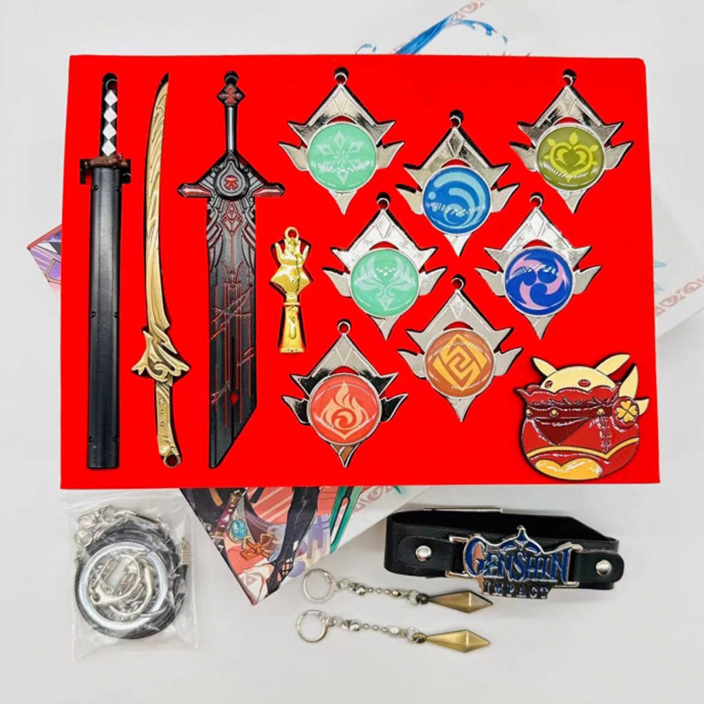 Genshin Impact - Necklace and Keychain Set