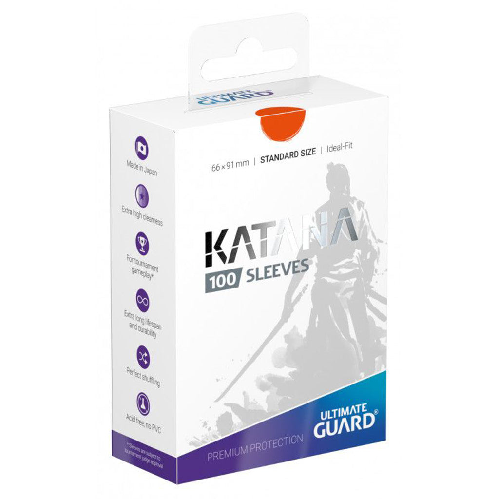 Katana Standard Size Sleeves - Orange (100)