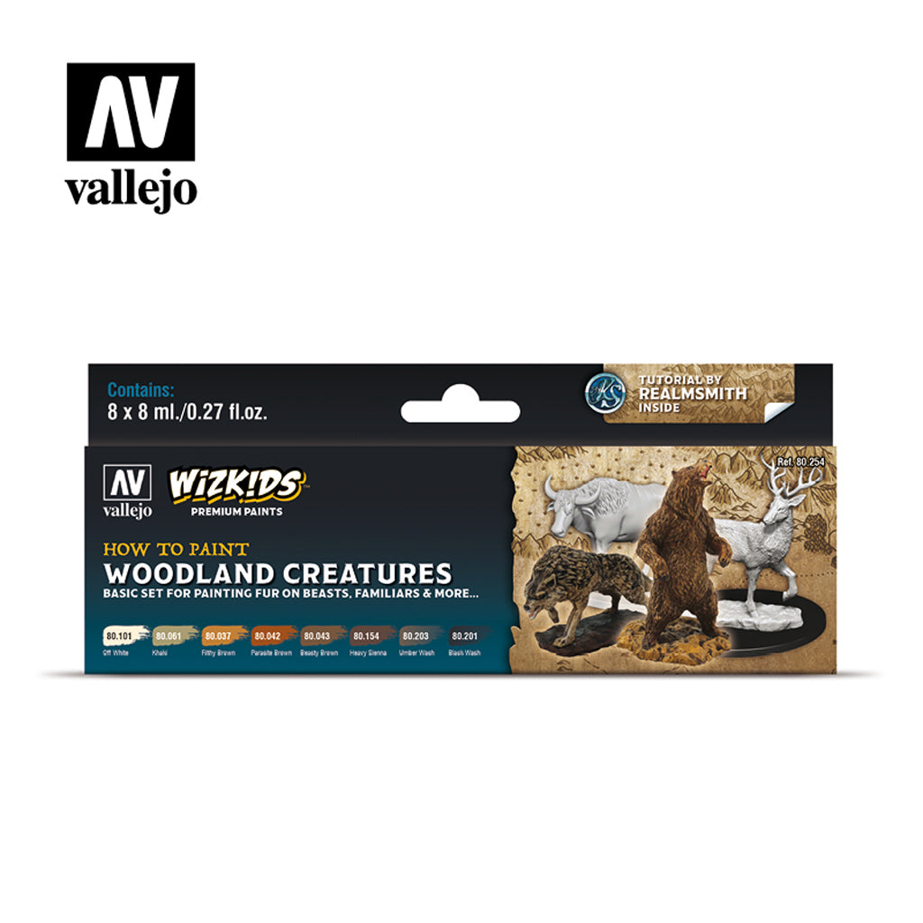 Wizkids Premium Paint Set by Vallejo - Woodland Creatures