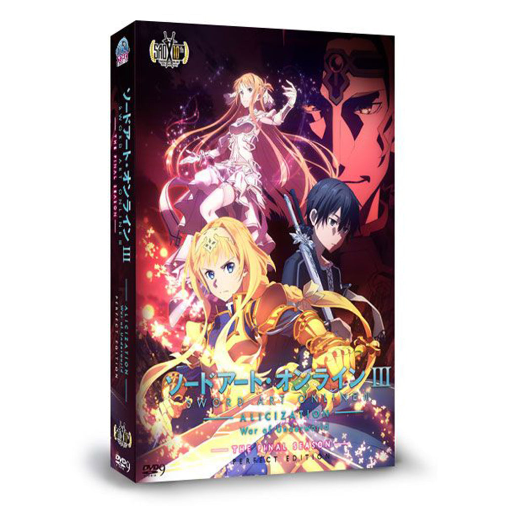 Anime DVD Sword Art Online Sea.1-3 + Alicization *English Version* Complete  Box